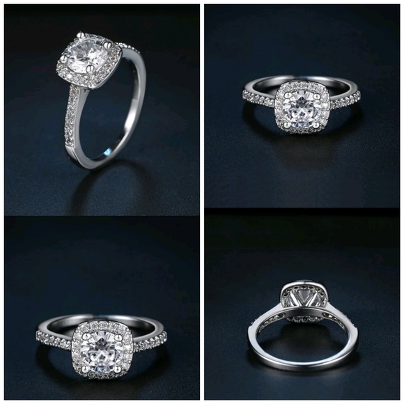 2 Carat Cushion Cut Engagement Ring - Picture 6 of 8
